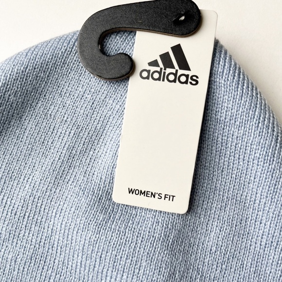 NWT Adidas Women's Fit Cuff Fold Beanie Blue Athleisure - Picture 3 of 6